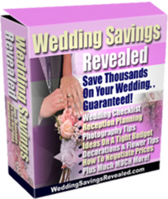 Product picture Wedding Savings Revealed ebook - plr, mrr