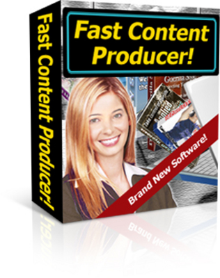Product picture *NEW* Fast Content Producer PLR - create content easy way
