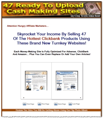 Product picture 47 Ready to Upload Cash Making Sites - MRR, PLR