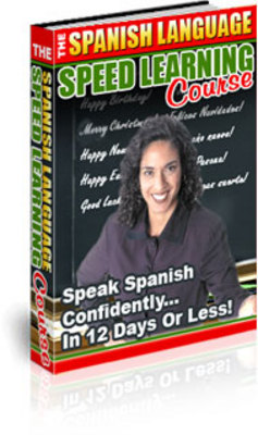 Product picture Spanish Language Speed Learning Course - PLR, MRR