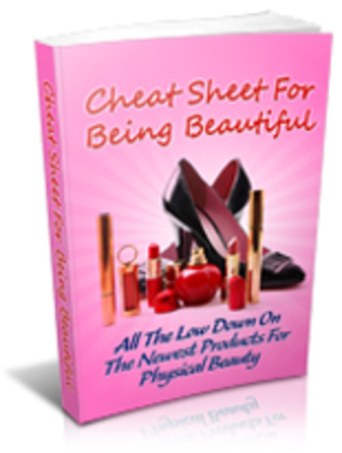 Product picture Cheat Sheet For Being Beautiful with MRR & Give Away Rights