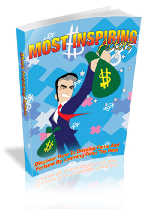 Product picture Most Inspiring Actors ebook comes with MRR & Reseller Pack
